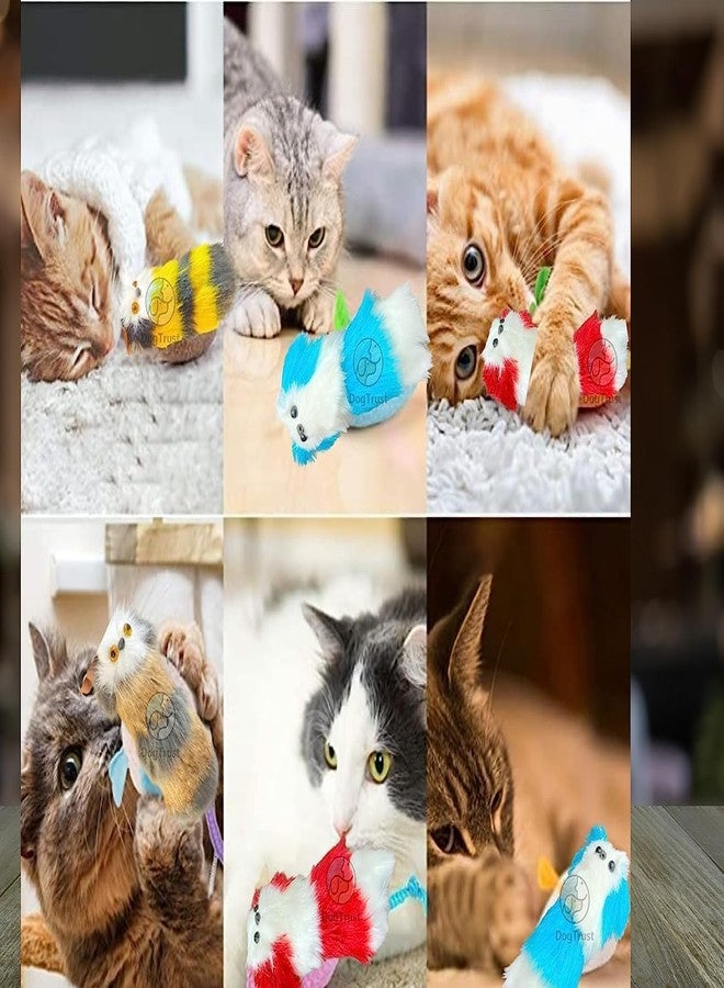 Pet Believe لعبة فأر من بيت بيليف - قطعتان من ألعاب القطط القطيفة على شكل فأر، واقعية ولطيفة، محشوة بحشوة البوليستر للقطط - Image 4